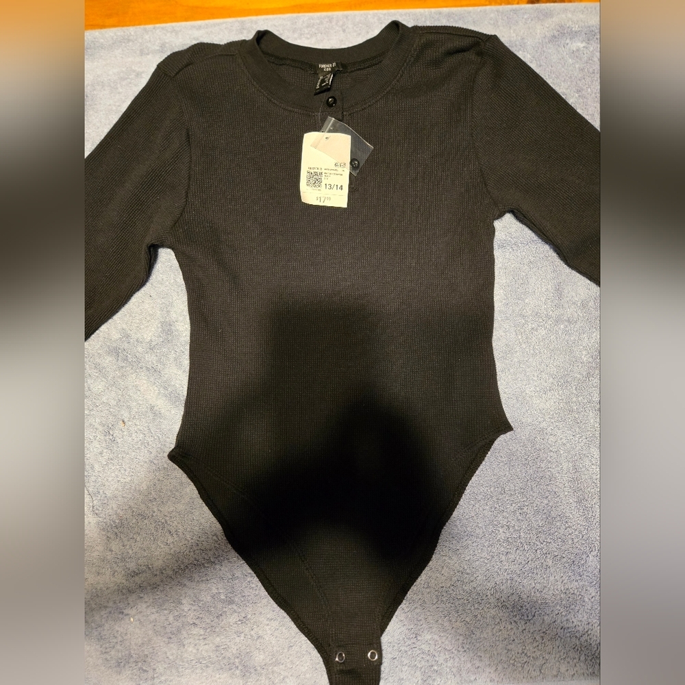 Forever 21 Charcoal Button-Up Top
